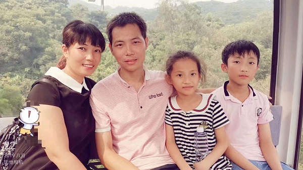 喜有沃廣東茂名經銷商陳祝強陳總與家人合影